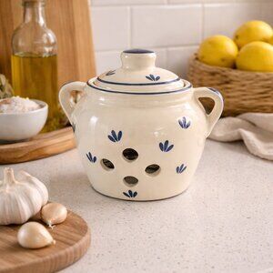Norpro 5 inch ceramic garlic keeper